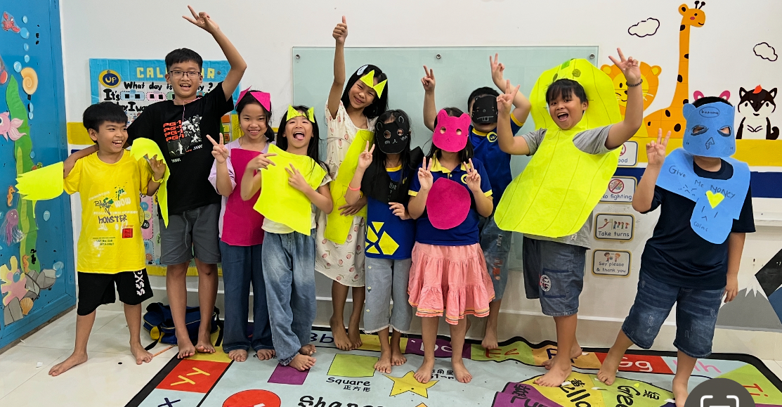 UP English Center students enjoying a classroom activity